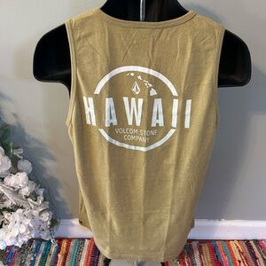 NEW Volcom Hawaii Stone Company Tank Top Shirt Surf Hawiian Islands Pipeline